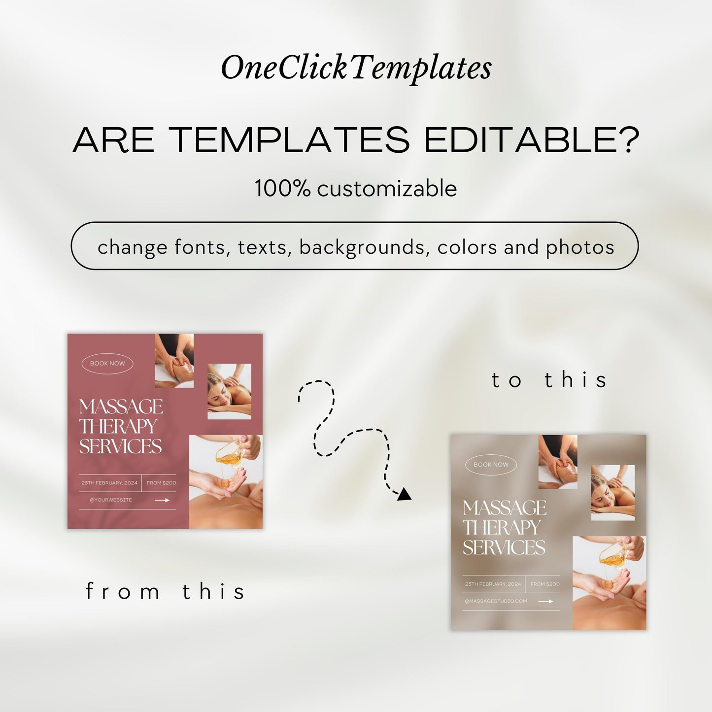 120 Massage Therapy Instagram Templates